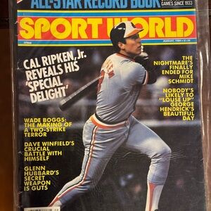 VTG 1984 Sport World Magazine August‎ Cal Ripken Jr Cover